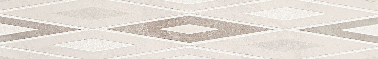 Бордюр Tubadzin Harion Modern, 7.4x59.8, геометрия, серый, глянцевый