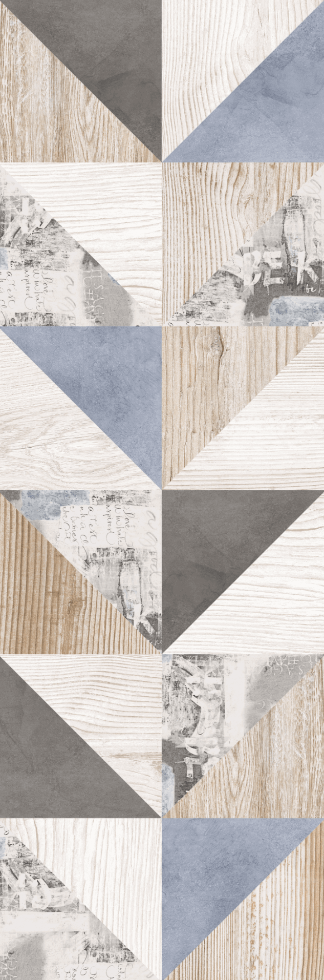 Декор LB-Ceramics Вестанвинд Д 2, 20x60, под дерево, мультиколор, матовый