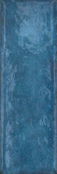 Настенная плитка Valentia Menorca Rev. azul, 20x60, моноколор, голубая, глянцевая
