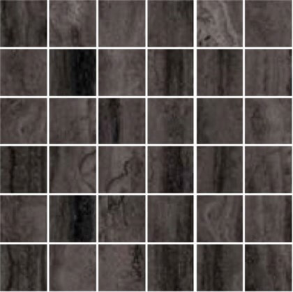 Мозаика Sant'Agostino Via Appia Mosaico Dark, 30x30, под камень, антрацит, матовая