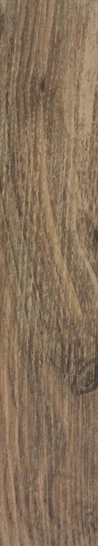 Настенная плитка Rako Base DARSU718, 15x60, под дерево, коричневая, рельефная