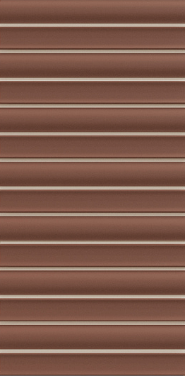 Настенная плитка Wow Faces Bars Henna, 12.5x25, 3d, коричневая, матовая