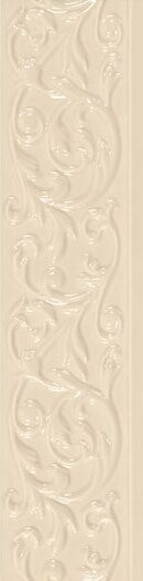 Бордюр Supergres Selection List. Str. Beige, 10x40, под обои, бежевый, глянцевый