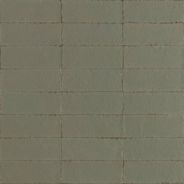 Керамогранит Ragno Glace Muschio Glossy, 7.5x20, моноколор, зелёный, глянцевый