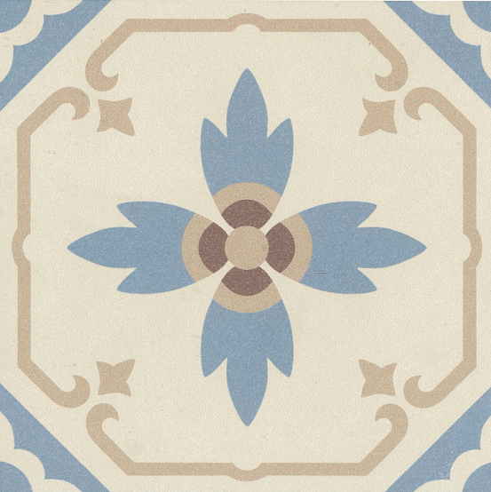 Керамогранит Revoir Paris Bel Histoire Paula, 15x15, орнамент, мультиколор, матовый