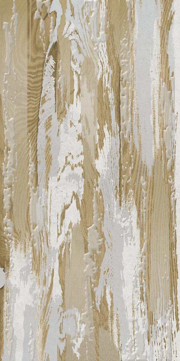 Декор Azori Grunge Vitri Art Dark, 31.5x63, под дерево, бежевый, матовый