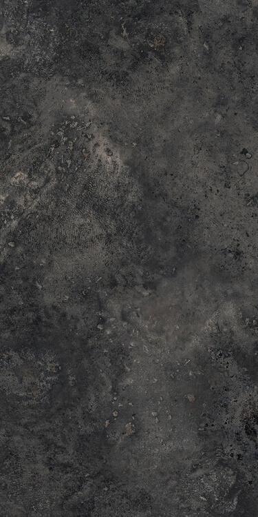 Керамогранит Atlas Concorde Aix Fumee  Grip, 37.5x75, под камень, антрацит, матовый