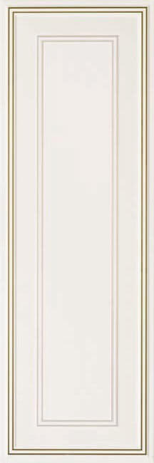 Декор Ascot New England Bianco Boiserie Diana Dec., 33.3x100, геометрия, белый, матовый
