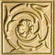 Вставка Petracer's Italiano 800 Tozzetto Oro, 8x8, орнамент, золотая, глянцевая