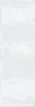 Настенная плитка Valentia Menorca Rev. blanco, 20x60, моноколор, белая, глянцевая