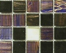 Мозаика Jnj Mosaic V-G345  Silver Night, 32.7x32.7, под камень, мультиколор, глянцевая