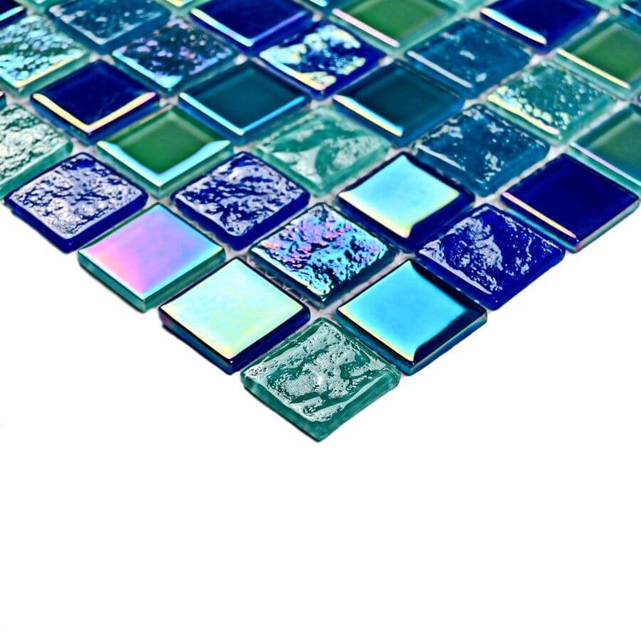 Мозаика Bonaparte Mosaics Bondi breeze-25, 30x30, под камень, синяя, глянцевая