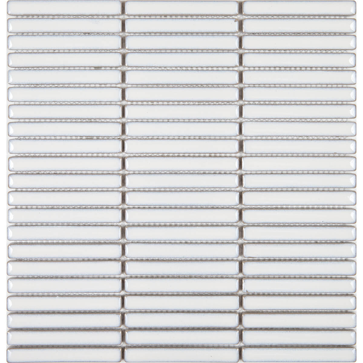 Мозаика Imagine Mosaic Керамика KST3-4R, 28.4x29.5, моноколор, белая, глянцевая