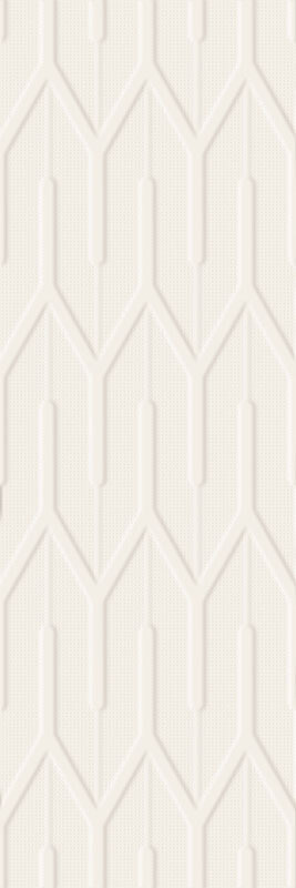 Настенная плитка Paradyz Nightwish Bianco B Struktura Rekt., 25x75, моноколор, белая, матовая