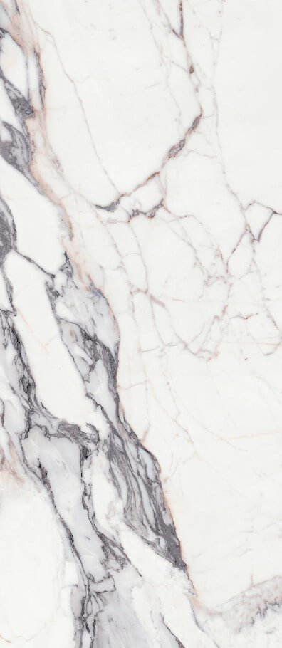 Керамогранит Rex Ceramiche Les Origines de Rex Argent Glossy, 120x280, под мрамор, белый, глянцевый