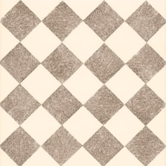 Керамогранит Bardelli Queen 3A, 20x20, геометрия, бежевый, матовый