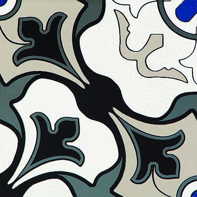 Декор Tubadzin Barcelona Fondo, 14.8x14.8, орнамент, мультиколор, глянцевый