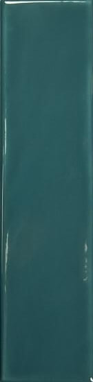 Настенная плитка Wow Grace Teal Gloss, 7.5x30, моноколор, синяя, глянцевая