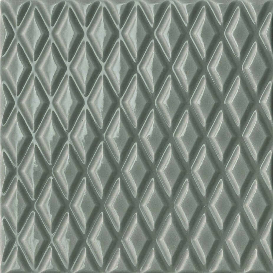 Настенная плитка Cerasarda Parentesi Quadra Parentesi A Castoro, 20x20, моноколор, серая, глянцевая