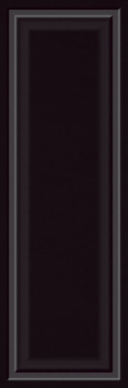 Настенная плитка Paradyz Classy Chic Nero A Rect., 29.8x89.8, моноколор, чёрная, рельефная