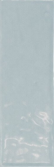 Плинтус Equipe Country Bullnose Ash Blue, 6.5x20, моноколор, голубой, глянцевый