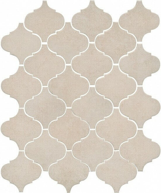 Мозаика Kerama Marazzi Арабески котто Бежевый, 26x30, под бетон, бежевая, матовая