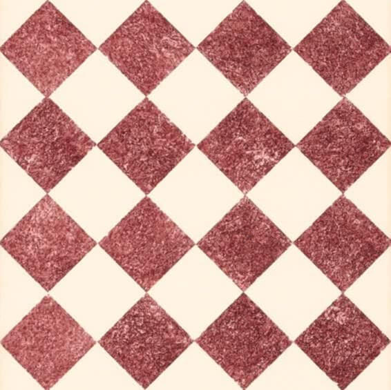 Керамогранит Bardelli Queen 5A, 20x20, геометрия, красный, матовый