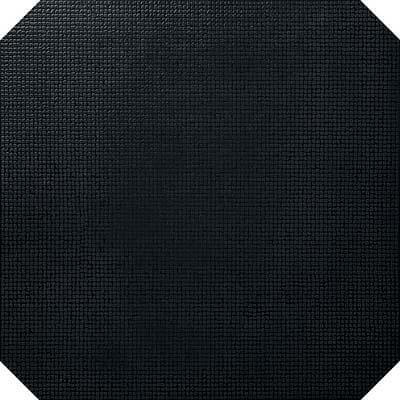 Напольная плитка Tubadzin Barcelona Sant Marti 6D, 44.8x44.8, моноколор, чёрная, лаппатированная