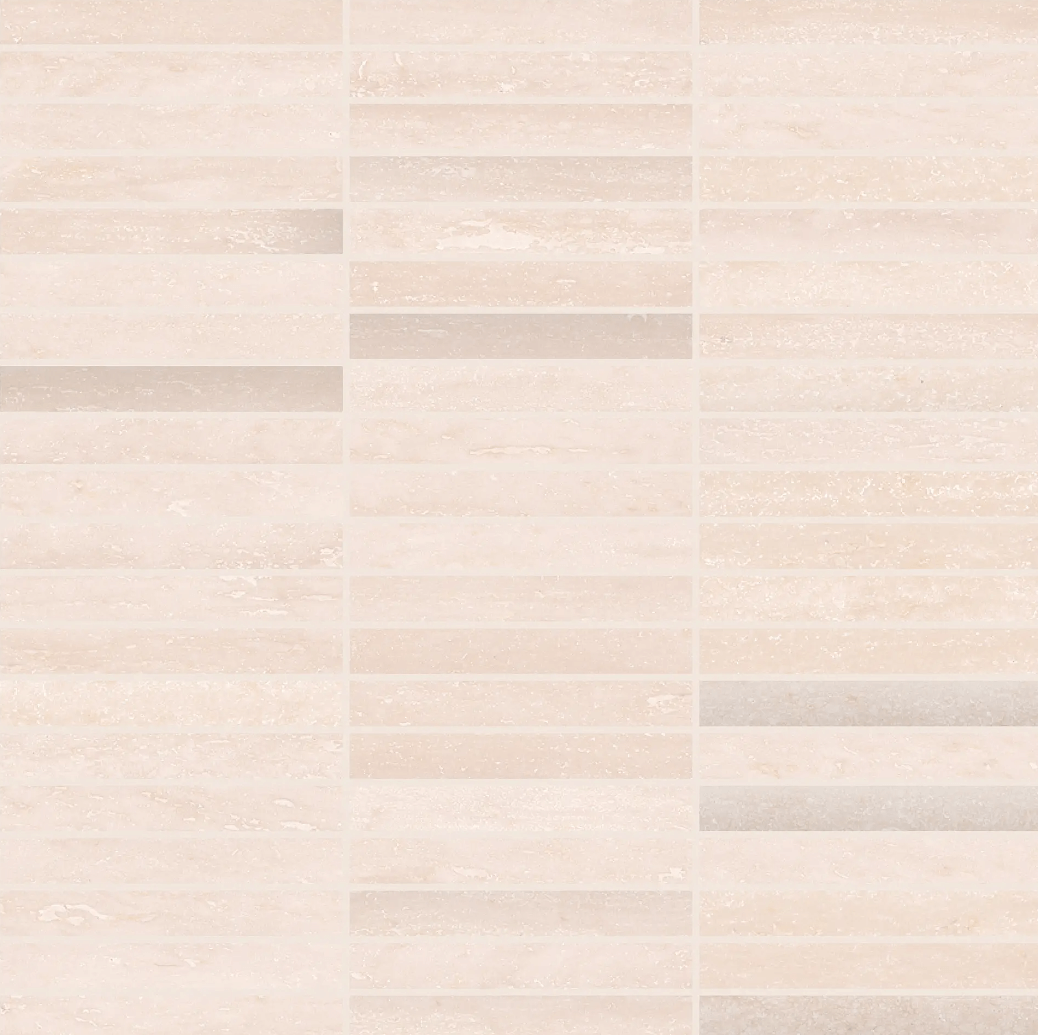 Мозаика 41zero42 Italic Travertino Mosaic, 30x30, под травертин, бежевая, матовая