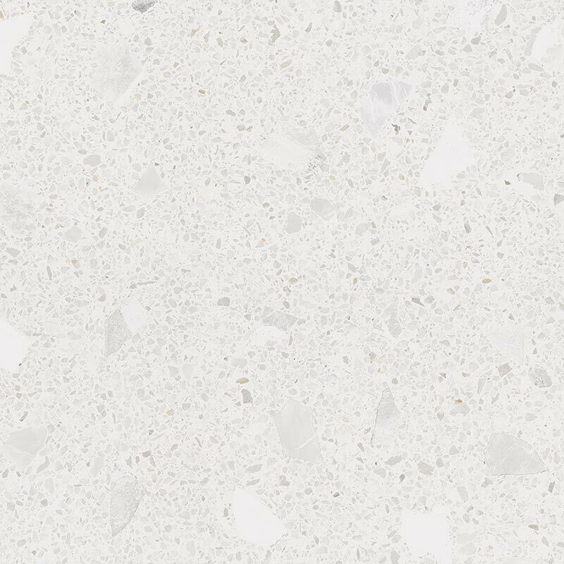 Керамогранит Arcana Stracciatella Miscela-r Nacar Polished, 79.3x79.3, имитация терраццо, белый, полированный