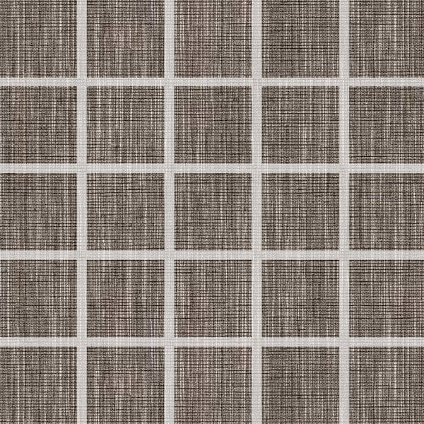 Мозаика Sant'Agostino Tailorart Mosaico Brown, 30x30, под текстиль, коричневая, матовая