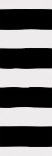 Настенная плитка Vives Inuit Asaro Black, 25x75, под обои, чёрно-белая, глянцевая