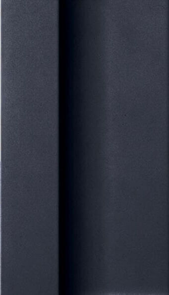 Плинтус FAP Ceramiche Evoque OH! Nero Alzata, 17.5x30.5, под обои, серый, глянцевый