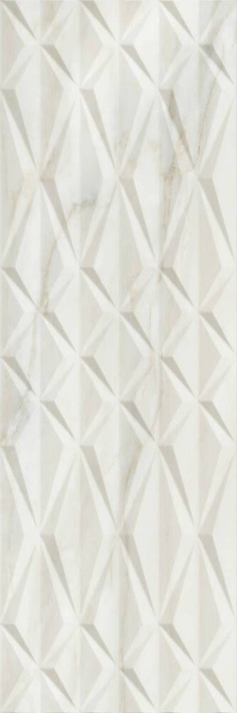 Настенная плитка Saloni Venus Arc Crema, 40x120, под мрамор, бежевая, глянцевая