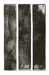 Настенная плитка DNA Tiles Enamel Charcoal, 5x25, под камень, чёрная, глянцевая