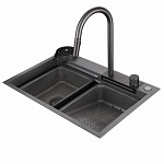 Кухонная мойка Abber Wasser Kreis AF2194NG, цвет графит