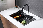 Кухонная мойка Abber Wasser Kreis AF2194B, цвет чёрный-2