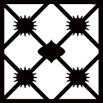 Керамогранит Mijares - Cerlat Botticelli, 22.5x22.5, геометрия, чёрно-белый, матовый-7