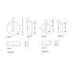 Крючки для ванной Decor Walther Stone 972754-2