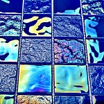 Мозаика Bonaparte Mosaics Bondi blue-48, 29.8x29.8, под камень, синяя, глянцевая-3