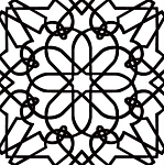 Керамогранит Mijares - Cerlat Botticelli, 22.5x22.5, геометрия, чёрно-белый, матовый-2