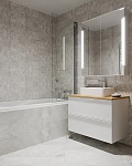 Керамогранит Metropol Iconic Avorio, 75x75, под бетон, белый, матовый-6