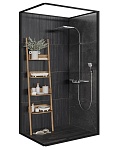 Керамогранит Keraben Bleuemix Black SOFT, 60x120, под камень, антрацит, лаппатированный-3
