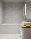 Керамогранит Metropol Iconic Avorio, 75x75, под бетон, белый, матовый-5