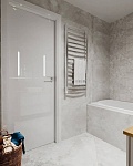 Керамогранит Metropol Iconic Avorio, 75x75, под бетон, белый, матовый-7