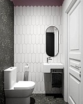 Керамогранит DNA Tiles Terrazzo Graphite Colours, 32x36.8, имитация терраццо, серый, матовый-6