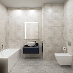 Настенная плитка Venis Baltimore Natural, 33.3x100, под бетон, серая, матовая-9