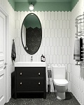 Керамогранит DNA Tiles Terrazzo Graphite Colours, 32x36.8, имитация терраццо, серый, матовый-4
