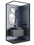 Керамогранит Keraben Bleuemix Black SOFT, 90x90, под камень, антрацит, лаппатированный-3