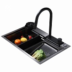 Кухонная мойка Abber Wasser Kreis AF2194B, цвет чёрный